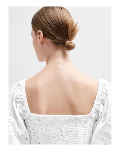 Toppar - Slfanelli on off shoulder top – Bright white